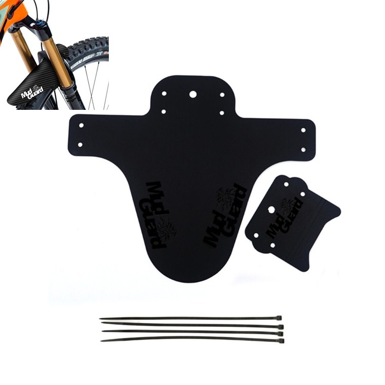 

Foldable And Easily Removable Bicycle Fenders Ultra-light Bicycle Equipment Front Fork And Rear End Installation(Black)