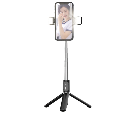 

P60D-2 Fill Light Bluetooth Mobile Phone Selfie Stick(Black)