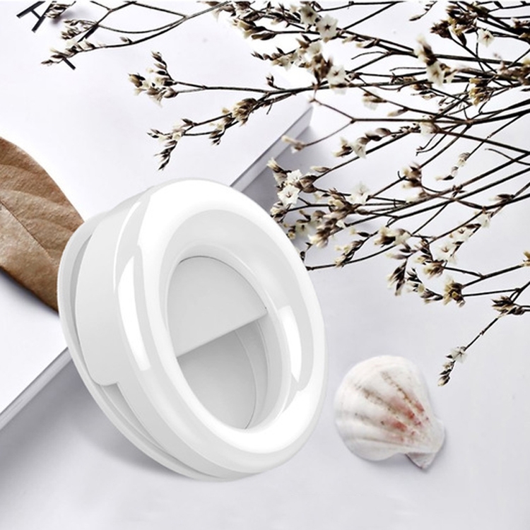 

RK49 Mobile Phone LED External Fill Light Live Beauty Selfie Lamp(White)