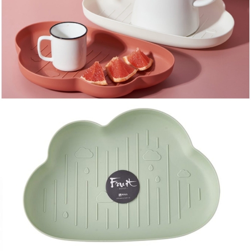 

2 PCS Cloud Creative Thickened Fruit Snack Candy Tray(Green)