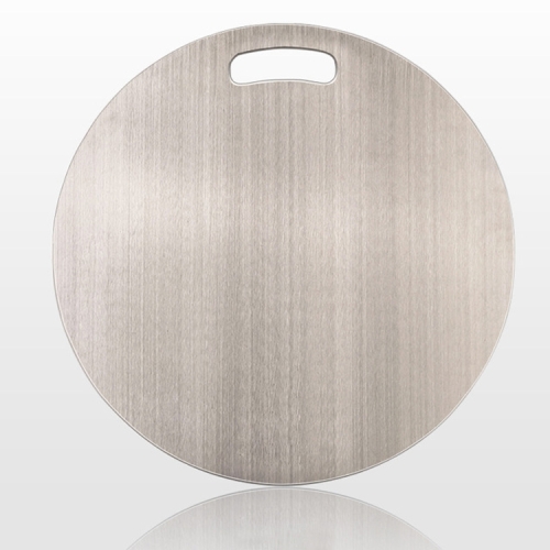 

304 Stainless Steel Round Cutting Board Home Kitchen Cutting Board Chopping Board, Size:30x30cm