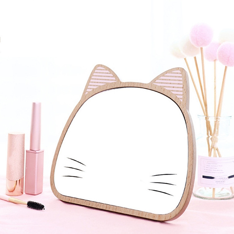 

Cat Cloud Three-dimensional Modeling Wooden Foldable Bedroom Vanity Mirror(3050 Cat)
