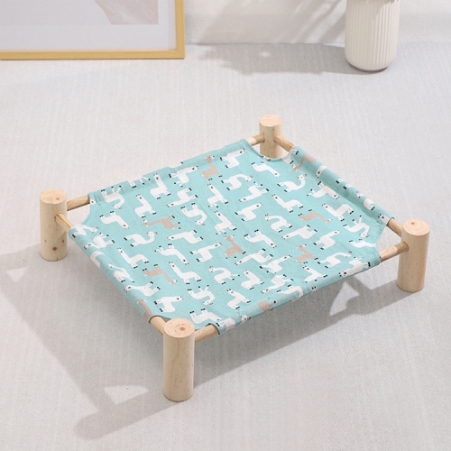 

45x50cm Four Seasons Universal Removable And Washable Pet Bed Pet Nest, Style:Green Alpaca