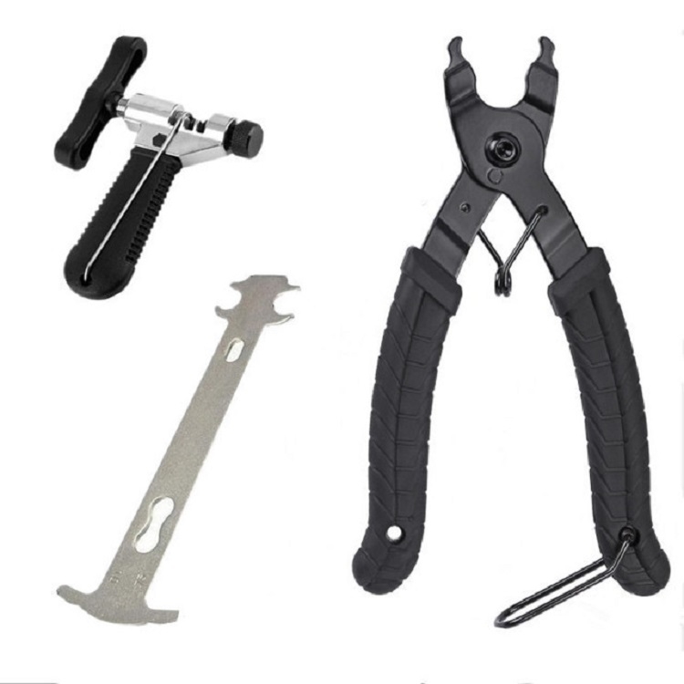 

Bicycle Chain Disassembly Pliers Chain Cutter Chain Ruler Set(Black handle chain cutter, big pliers, ruler)
