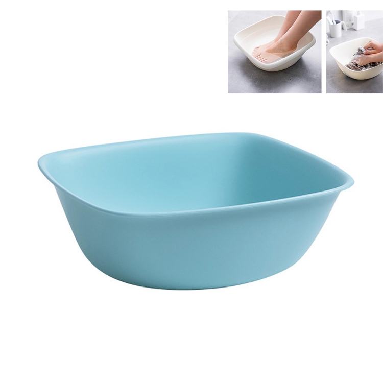 

5 PCS Small Home Dormitory Cute Square Laundry Washing Vegetable Wash Basin，28.28x28.28x10cm(Light Blue)