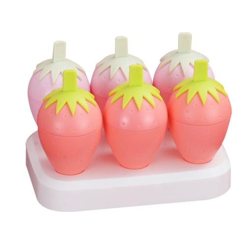 

Summer Cartoon Strawberry Shape Popsicle Ice Cream Mould Ice Tray