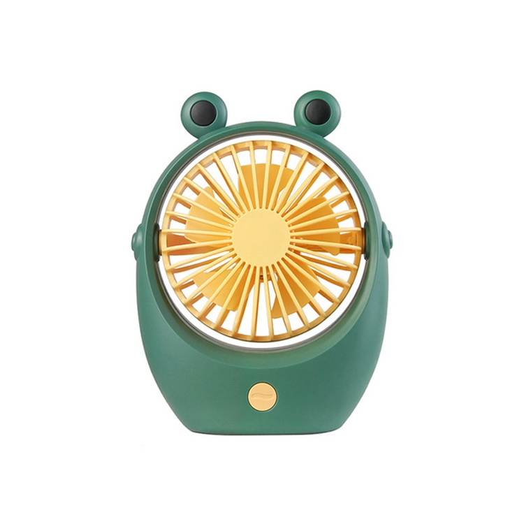 

Cute Pet Frog Net Cover Small Fan Creative Portable Desktop Office Dormitory USB Charging Fan(Green)
