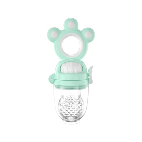 

MISUTA Baby Fruit and Vegetable Bite Music Silicone Tooth Gel Rotating Push Nipple(Chenhe Green)