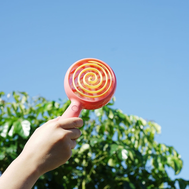 

Lollipop Portable Fan Handheld Mini Desktop Outdoor Home USB Charging Student Cartoon Small Fan(Red)