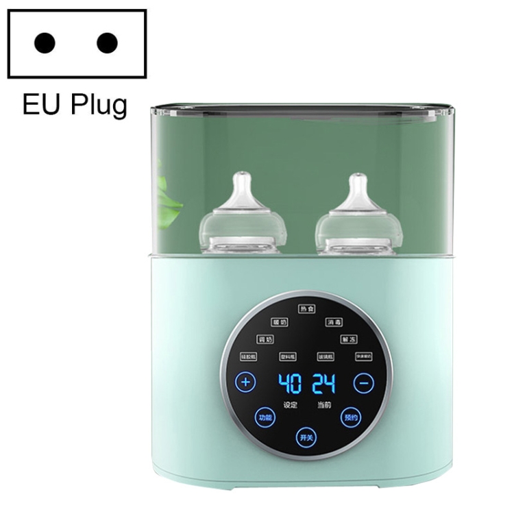 

NUBITE N20 2 In 1 Double Bottle Warmer Sterilization Machine, Plug Type:EU Plug(Green)