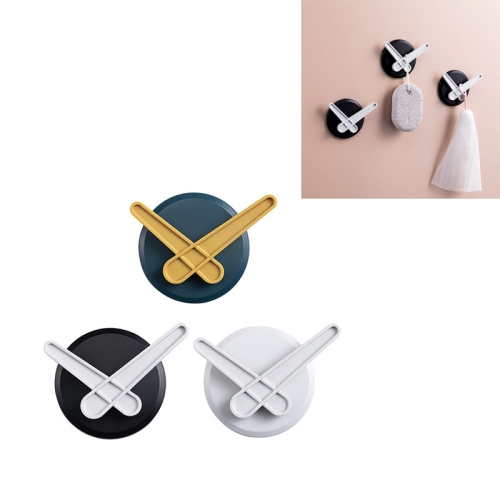 

3 PCS Punch-Free Hook Adhesive Home Strong Bathroom Wall Door Key Decoration Sticky Hook(Color Mixed)