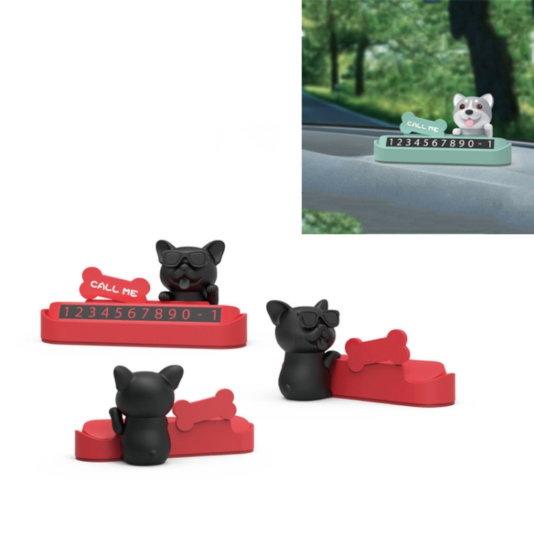 

Temporary Stop Sign Creative Cute Number Moving License Plate Car Decoration, Colour:Fadou Cool Red