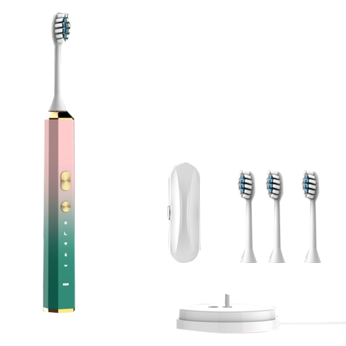 

V6 Adult Magnetic Levitation Sonic Household Smart Electric Toothbrush Couple Soft Toothbrush, Style: Wireless Charge Model(Coral Pink)