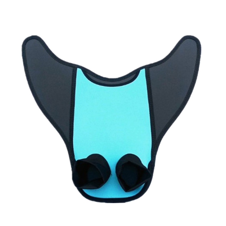 

2 PCS Fish Tail Shaped Fins Swimming Training Equipment Snorkeling Flippers, Size: Child(Blue)