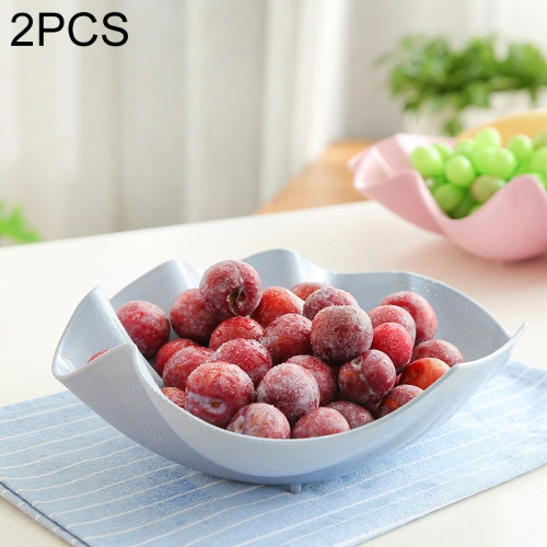 

2 PCS Home Coffee Table Simple Creative Melon Seeds Candy Fruit Nut Plate, Style:Shell(Blue)