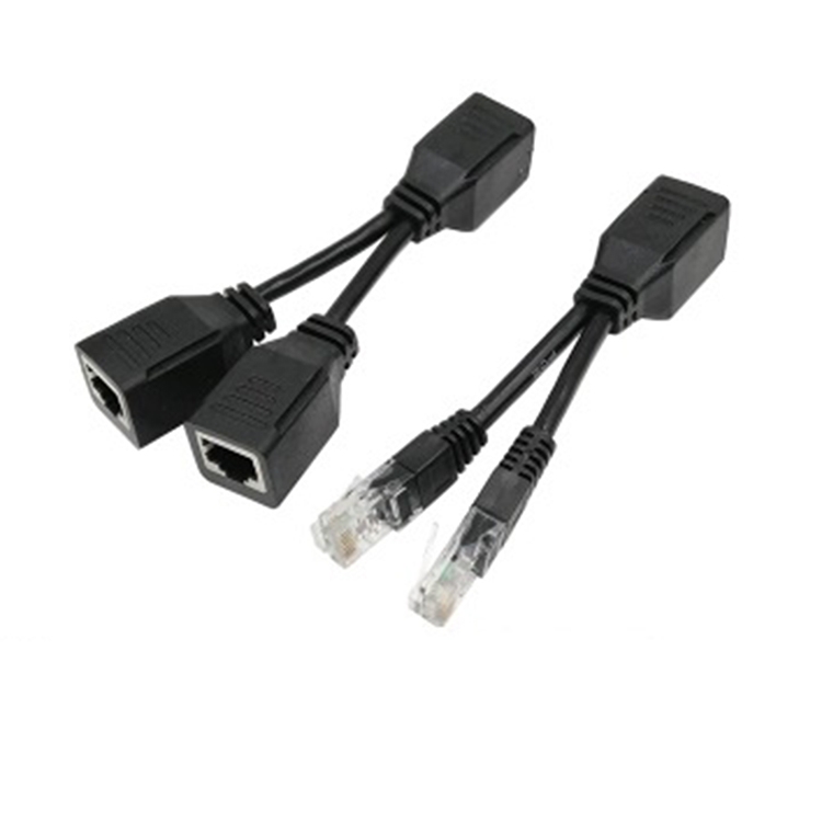 

2 Sets RJ45 Network Signal Splitter Upoe Separation Cable, Style:U-03 2 Crystal Heads + 2 Female