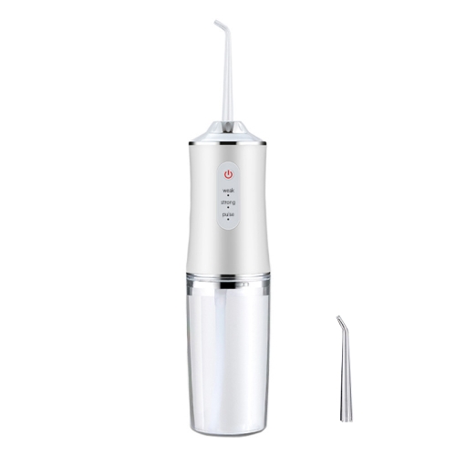 

6886 Dental Flusher Water Dental Floss Portable Household Teeth Oral Cleaning Dental Scaler, Band Width: Single Head(White)