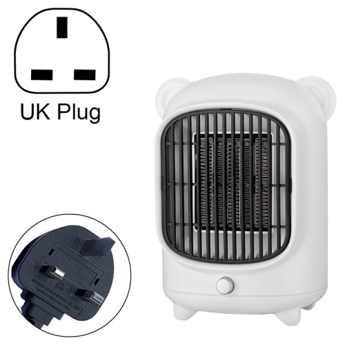 

HQ-YND-500 Desktop Mini PTC Heater With Quick Heat Silent Heater, Specification: UK Plug(White)