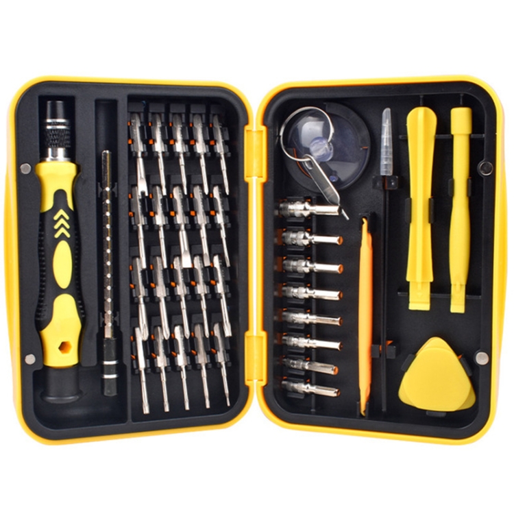 

Watch Mobile Phone Disassembly Repair Tool Multi-function Deep Hole 38 in 1 Combination Screwdriver Set(Yellow)