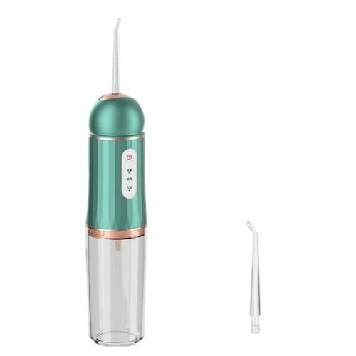 

A9 Household Electric Portable Tooth Cleaner Oral Care Dental Floss Tooth Cleane 1 Nozzle(Green Gold)