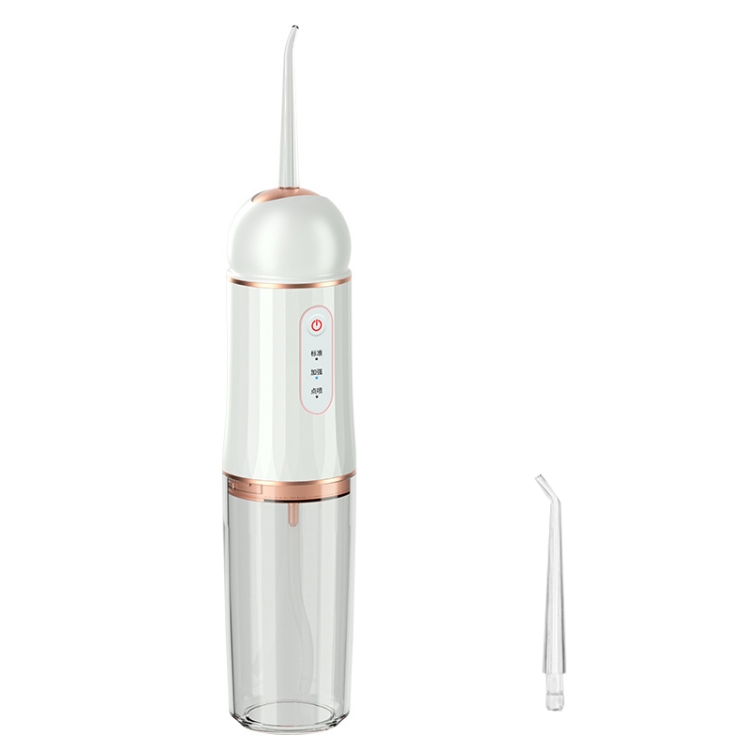 

A9 Household Electric Portable Tooth Cleaner Oral Care Dental Floss Tooth Cleane 1 Nozzle(White Gold)