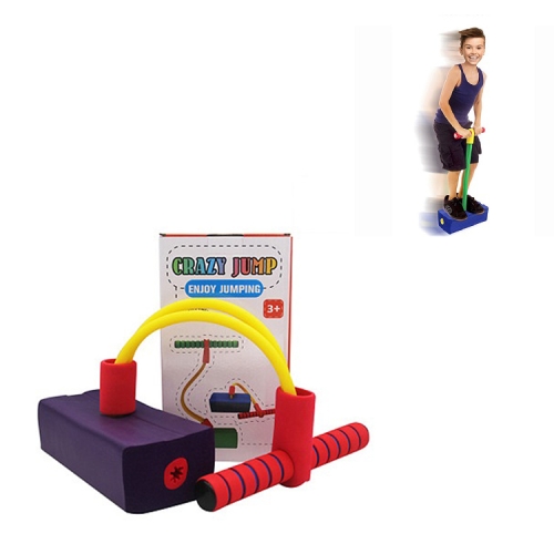 

Children Frog Jumping Toy Sound Bounce Shoes Flash Jump Kindergarten Outdoor Sports Sense Training Jump Bar(Purple)
