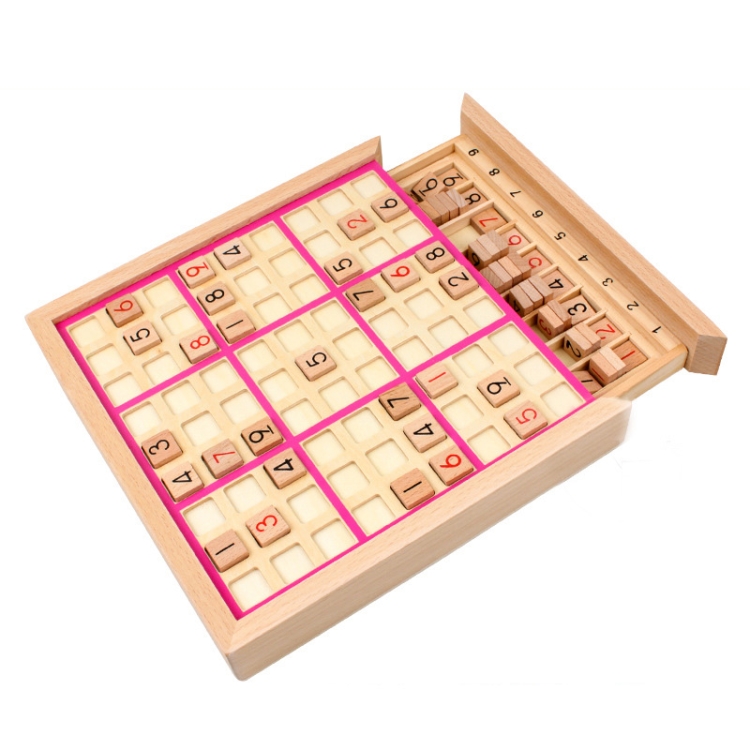 

Sudoku Nine Square Grid Game Board Children Logical Thinking Puzzle Board Game(Pink)
