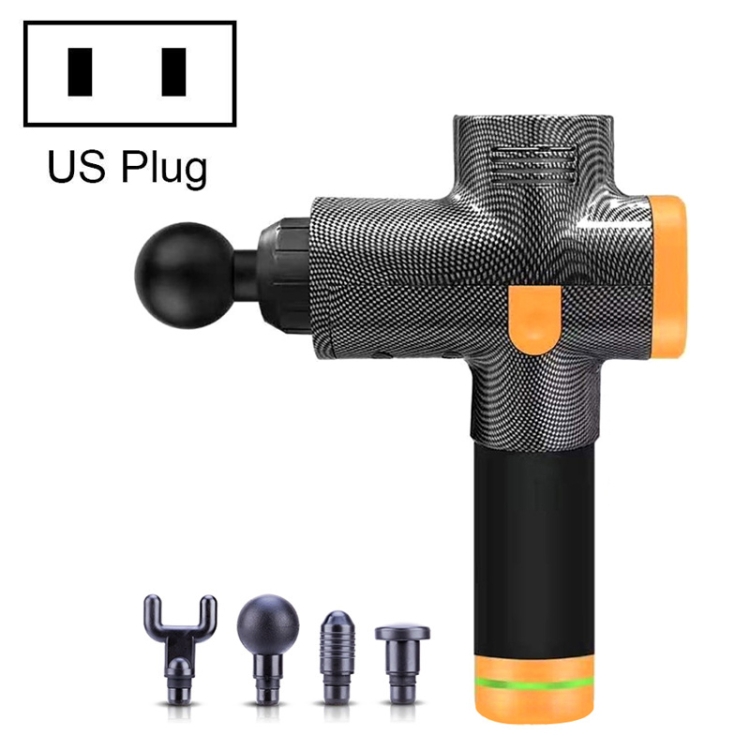 

MKY-006 Electric Button Fascia Instrument Fitness Recovery Home Massage Instrument, Plug Specifications: US Plug(Carbon Fiber)