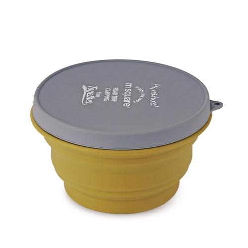 

Msquare Outdoor Camping Folding Silicone Portable Water Bowl, Spec: 1L Bowl