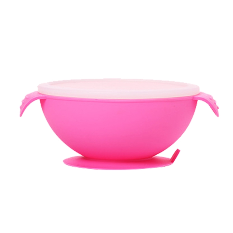 

Food Grade Silicone Anti-fall Anti-slip Baby Food Supplement Bowl Suction Cup Bowl(Nude Pink)