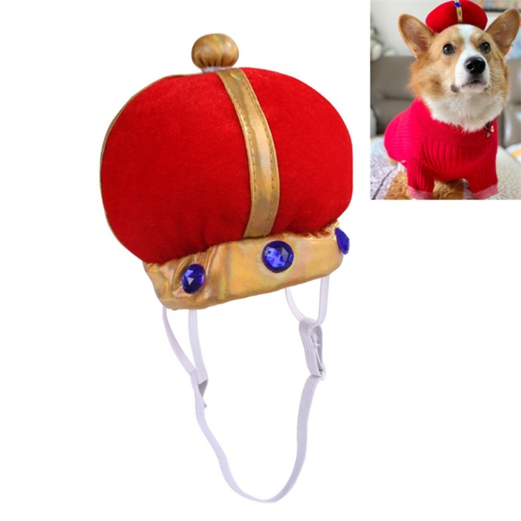 

2 PCS Pet Crown Hat Creative Funny Dog Cat Headdress, Size: L