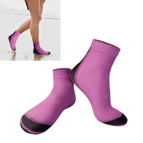 

DIVE & SAIL 1.5mm Neoprene + Nylon Snorkeling Socks Diving Socks Anti-slip Anti-scratch Beach Socks, Size:M (36-38)(Women Purple)