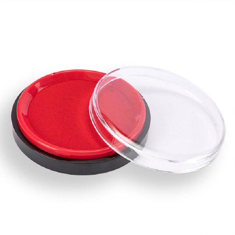 

4 PCS Deli 9863ES Round Quick-drying Water-resistant Printing Mud Office Financial Atomic Printing Oil