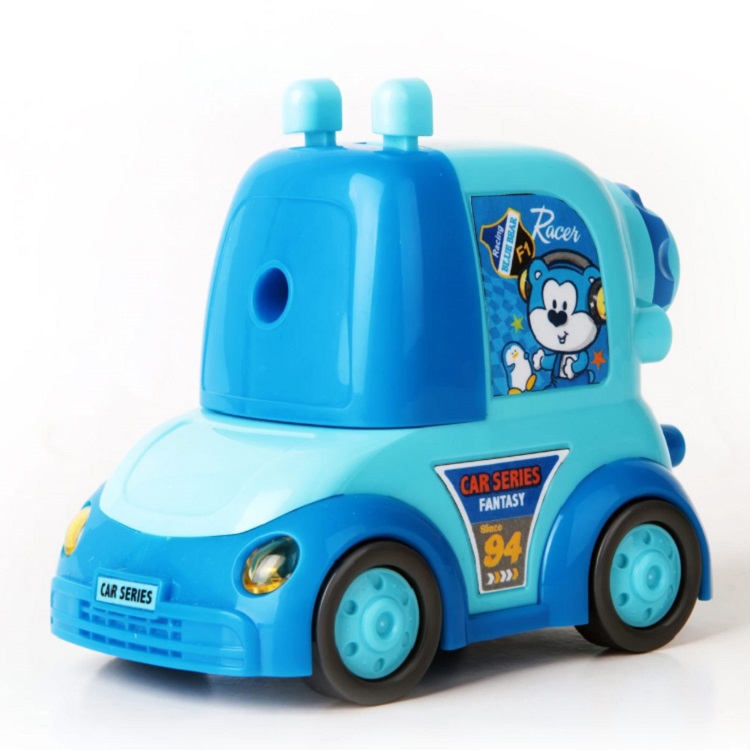 

Deli 0730 Hand Pencil Sharpener Primary School Children Pencil Sharpener Creative Cartoon Car Pencil Pencil Sharpener(Blue)