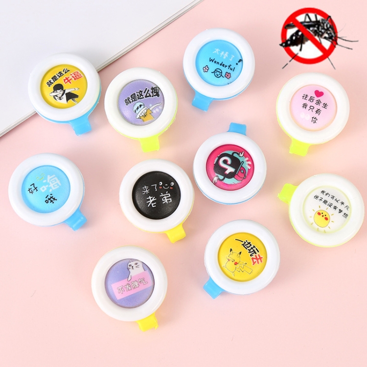 

40 PCS Cartoon Travel Outdoor Baby Mosquito Repellent Buckle, Random Color Delivery, Style: Douyin Series