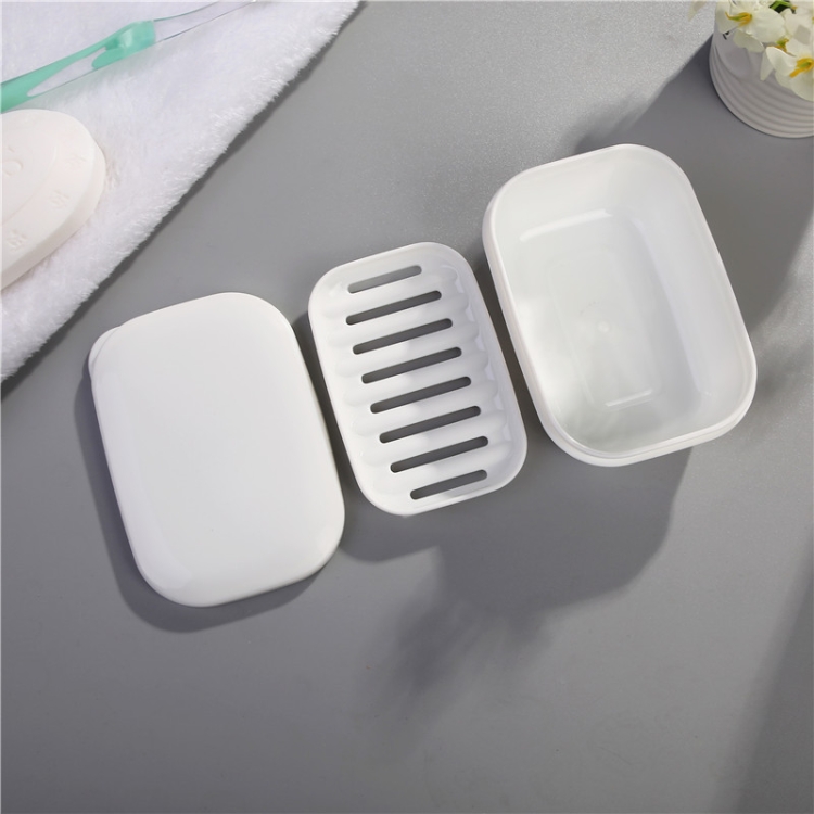 

6 PCS Bathroom Drain Soap Holder Plastic Sealed Travel Soap Box