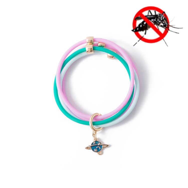 

5 PCS Summer Children Mosquito Repellent Bracelet Anti-mosquito Bracelet(Blue )
