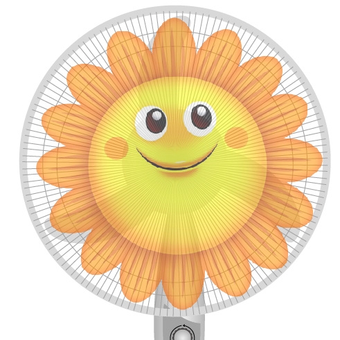 

10 PCS Cartoon Children Safety Electric Fan Cover All-inclusive Mesh Fan Protection Net Anti-pinch Hand Cover, Specification: 16 Inch(Sun Flower)