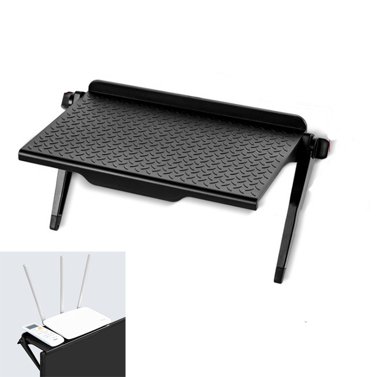 

2 PCS Creative Multi-functional Storage Rack Computer Monitor Holder, Size:S(Black)