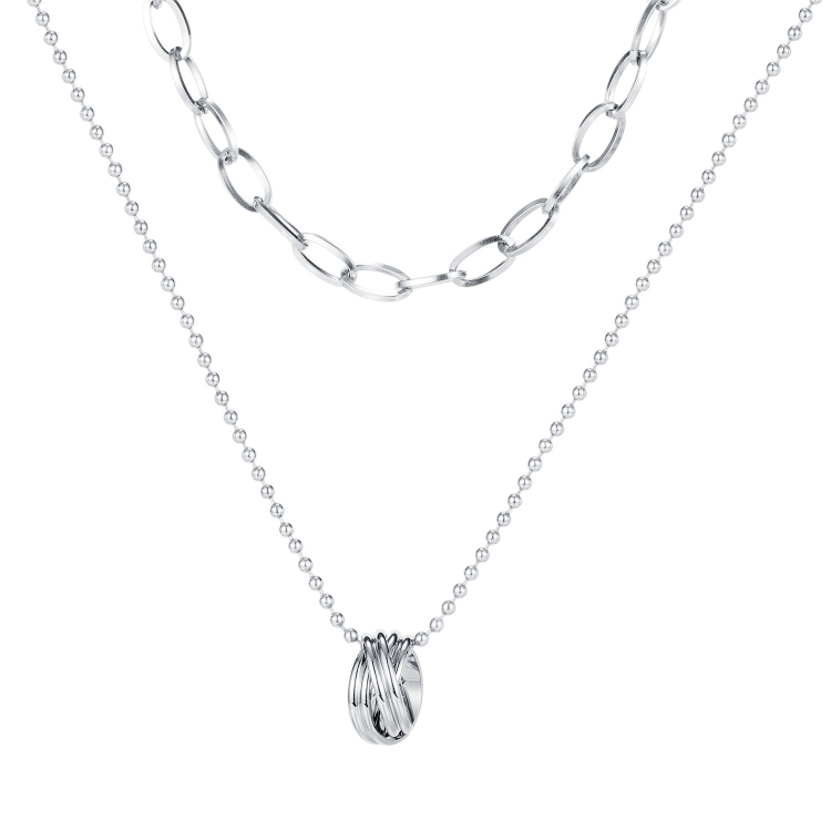 

OPK 1698 Personality Creative Necklace Bracelet Dual-use Jewelry, Color:Steel Color