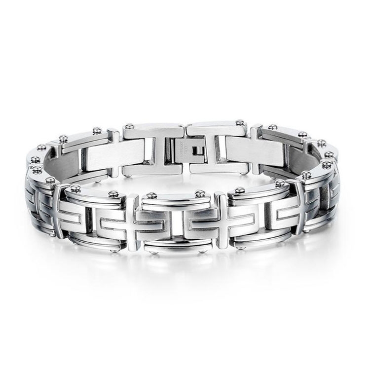 

OPK 1090 Retro Men Cross Motorcycle Chain Bracelet