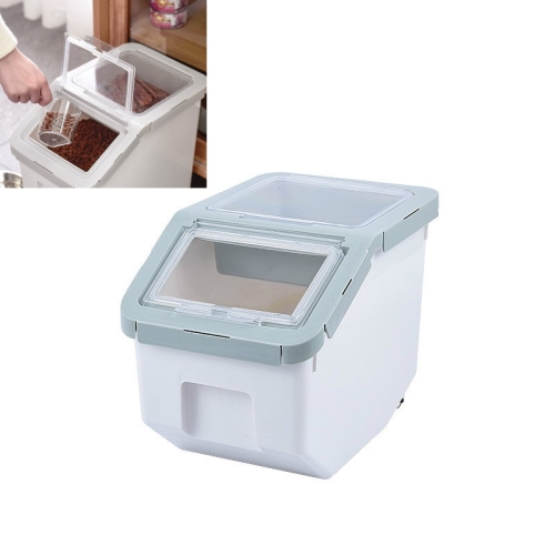 

Dog And Cat Food Storage Barrel Sealed Moisture-proof Pet Snack Storage Box Pet Supplies, Specification: Large(Green)
