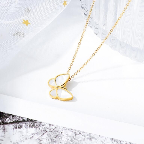 

OPK 1650 Butterfly Necklace Clavicle Chain Simple Necklace