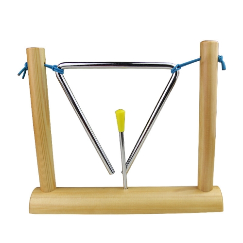 

Children Percussion Instruments Teaching Aids 6 inch Triangle Iron with Frame