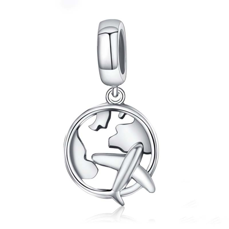 

S925 Sterling Silver Beaded Personality Traveling Dream Charm