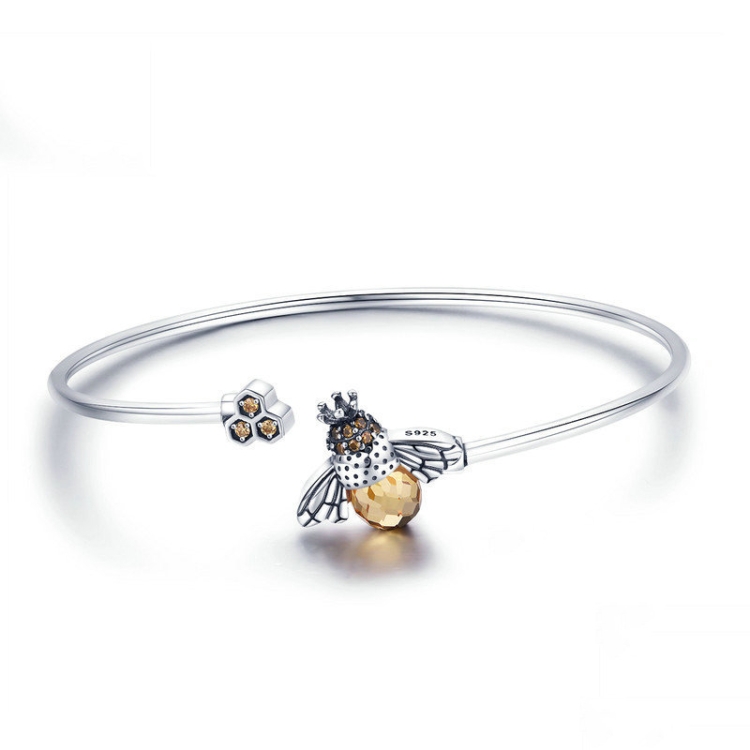 

Bee Story S925 Sterling Silver Bracelet Female Personality Diamond Bracelet