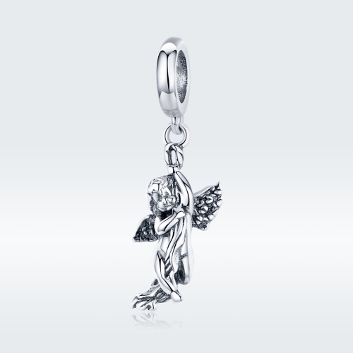 

S925 Sterling Silver Cupid Pendant Handmade DIY Accessory Pendant
