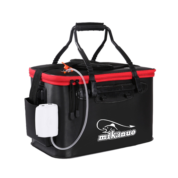 

Thickened Multifunctional Folding Live Fish Box Fishing Bucket, Size:45 cm (with Handle and Side Pocket)(Black)