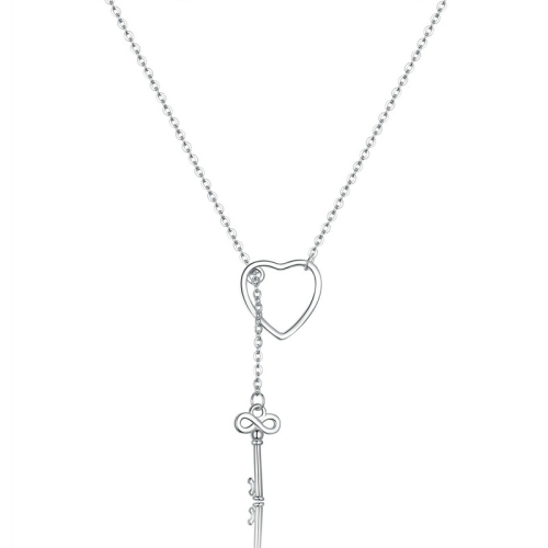 

Simple Heart-shaped Female Necklace S925 Sterling Silver Necklace