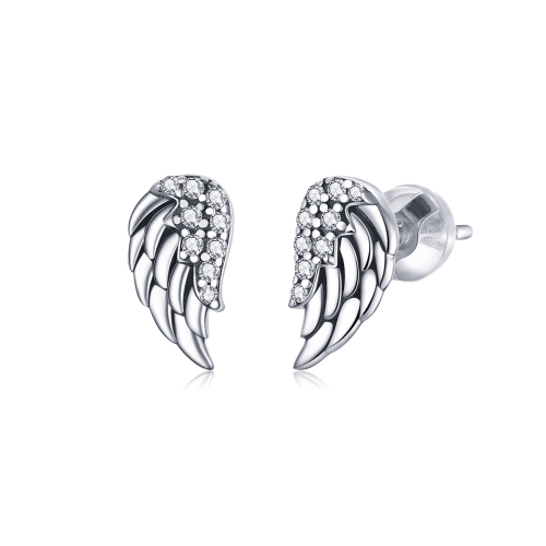 

S925 Sterling Silver Wings Earrings Personality Earrings